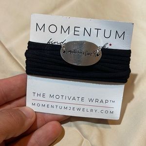Custom Oval Motivate Wrap “Compete For a Cure 🤍” Momentum Wrap Bracelet